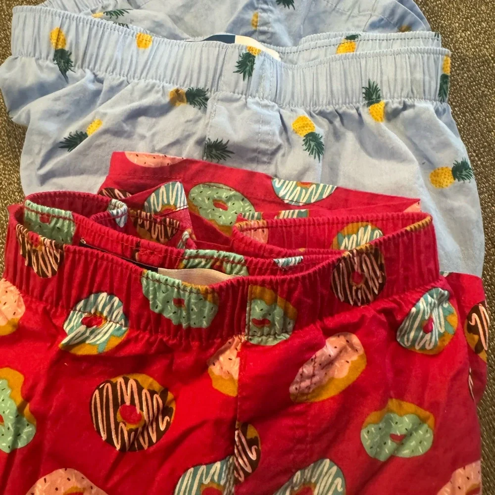 Old Navy Boxers:Blue&yellow Pineapple and Red Multi Donut Boxers XXL 100% cotton - Picture 2 of 7